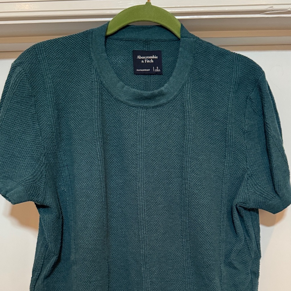 Abercrombie & Fitch Teal Featherweight Knit